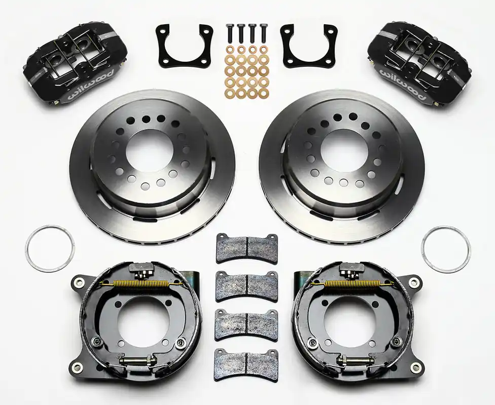 Hassle-Free Returns 1964 - 1974 Buick, Chevrolet, Oldsmobile, Pontiac Forged Dynapro Low-Profile Rear Parking Brake Kit - 140-11401