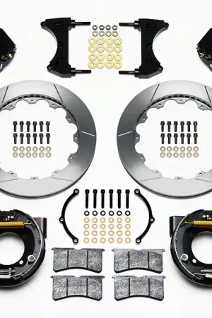 One Day Deal 1964 - 1974 Buick, Chevrolet, Oldsmobile, Pontiac Forged Narrow Superlite 4R Big Brake Rear Parking Brake Kit - 140-9215