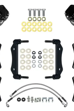 1969 - 1983 Porsche Forged Narrow Superlite 4R Front Caliper and Bracket Kit - 140-16675 Popular