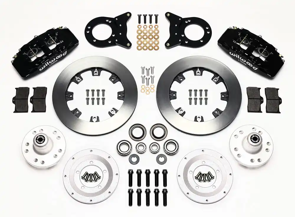 Modern 1970 - 1974 Ford, Mercury Forged Dynapro 6 Big Brake Front Brake Kit (Hub) - 140-12945