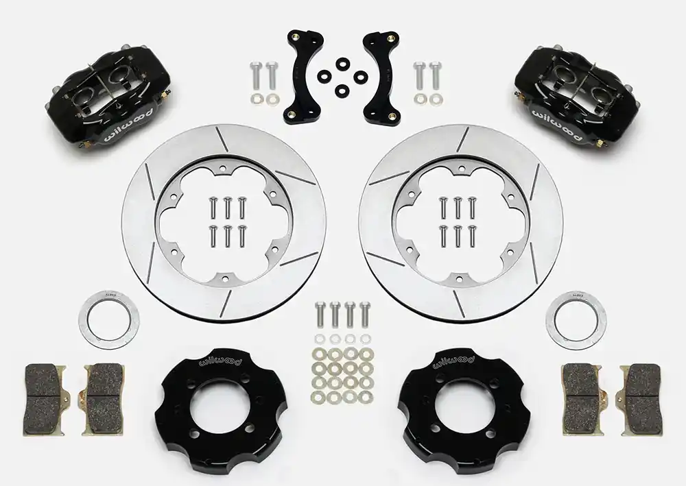 Money Back Guarantee 1991 - 2005 Mazda Forged Dynalite Big Brake Front Brake Kit (Hat) - 140-13379