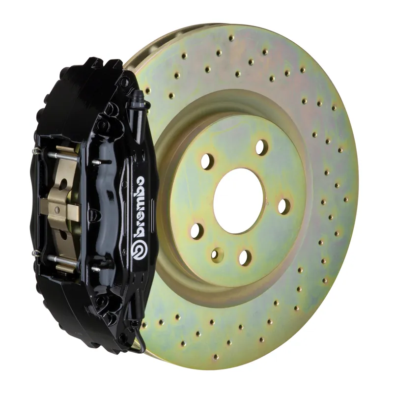 Direct From Factory Brembo Front, 326x30 1-Piece Discs, Black Calipers - 1H_-6005A
