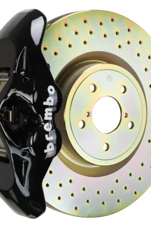 Free Delivery Brembo Front, 326x30 1-Piece Discs, Black Calipers - 1S_-6003A