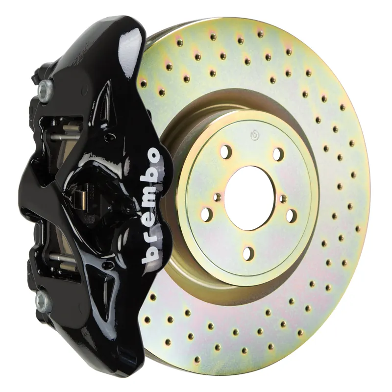 Free Delivery Brembo Front, 326x30 1-Piece Discs, Black Calipers - 1S_-6003A