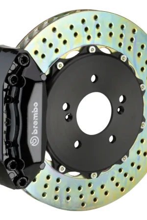 Handmade Brembo Front, 328x28 2-Piece Discs, Black Calipers - 1AX-6011A