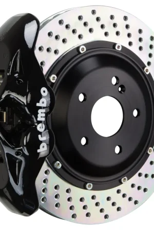 Brembo Front, 345x28 2-Piece Discs, Black Calipers - 1SX-8006A Free Delivery