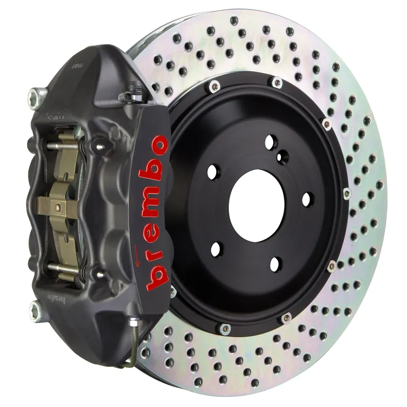 Brembo Front, 345x28 2-Piece Discs, Black Hard Anodized Calipers - GTXSX1PX-8006A Best Seller