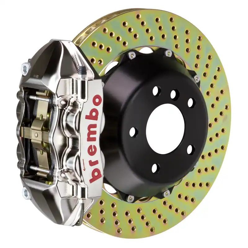 Genuine Brembo Front, 345x28 2-Piece Discs, Nickel Plated Calipers - GTXRX1PX-8006A