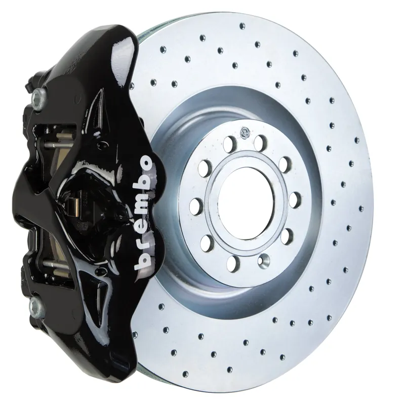 High Quality Brembo Front, 345x30 1-Piece Discs, Black Calipers - 1S_-8002A