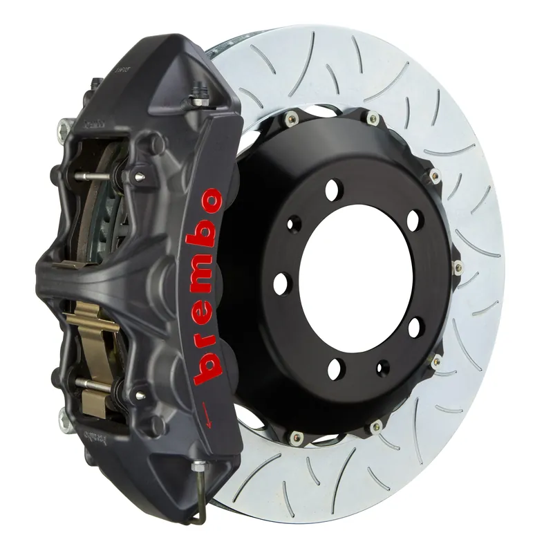 Next Day Delivery Brembo Front, 350x34 2-Piece Discs, Black Hard Anodized Calipers - GTXSX1NX-8017A