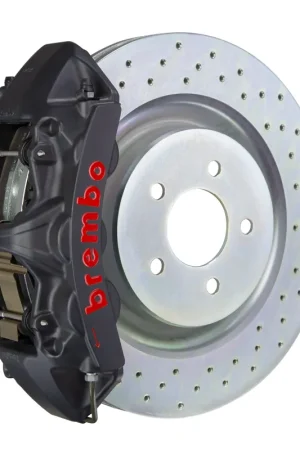 Brembo Front, 355x32 1-Piece Discs, Black Hard Anodized Calipers - GTXSX1N_-8001A Holiday Sale