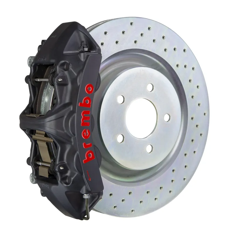 Brembo Front, 355x32 1-Piece Discs, Black Hard Anodized Calipers - GTXSX1N_-8001A Holiday Sale