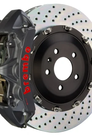 Authentic Brembo Front, 365x34 2-Piece Discs, Black Hard Anodized Calipers - GTXSX1NX-8513A