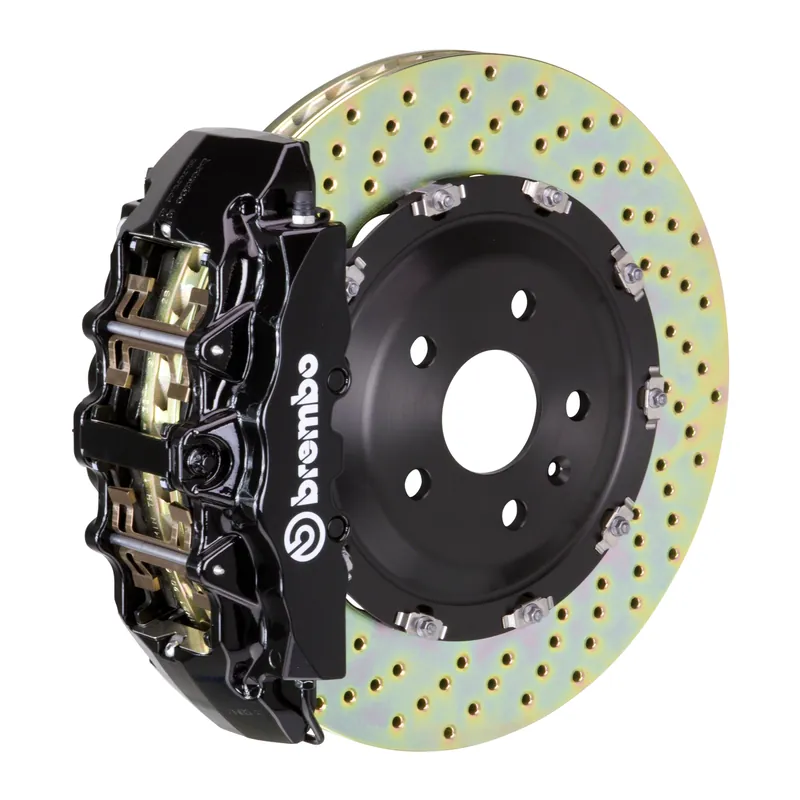 Brembo Front, 380x34 2-Piece Discs, Black Calipers - 1GX-9037A Fast Shipping