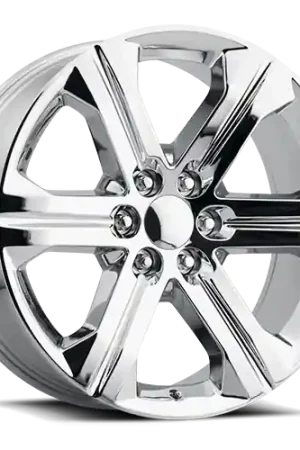 Factory Reproductions FR 47 2018 GMC Sierra Replica CH 22x9 +24 6x139.7mm 78.1mm Chrome Final Sale