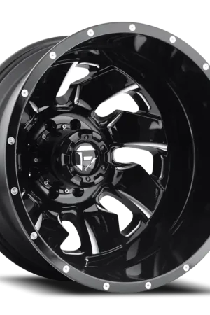 Fuel Cleaver Dually D574 20x8.3 +105 8x165.1mm 121.5mm Gloss Black Milled Best Price