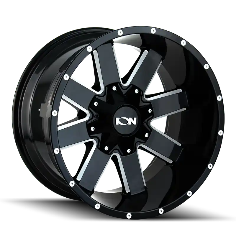 Authentic Ion 141 Gloss Black Milled 20x9 5x127/5x139.7 0mm 87mm