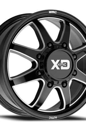 Luxury XD Series Pike Dually XD845 22x8.3 +105 8x165.1mm 117mm Gloss Black Milled