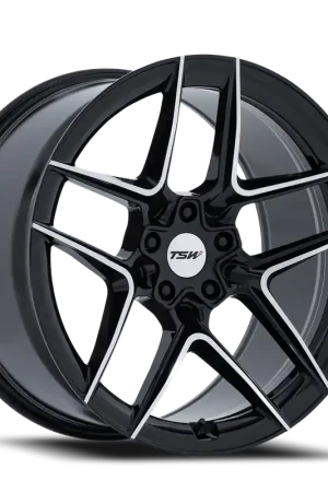 TSW Slipstream BD 20x9 +35 5x114.3mm 72.56mm Gloss Black Machined Face Exclusive Offer