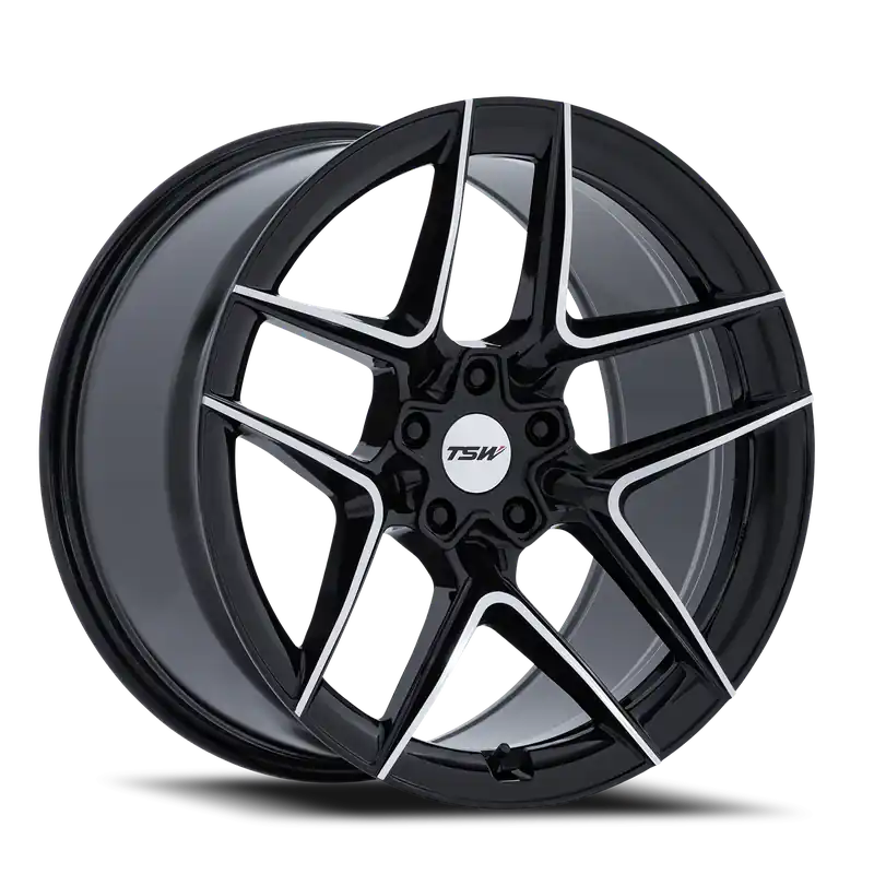 TSW Slipstream BD 20x9 +35 5x114.3mm 72.56mm Gloss Black Machined Face Exclusive Offer