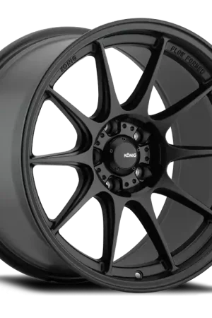 Konig Dekagram 17x8 5x114.3 ET40 Semi-Matte Black Discount