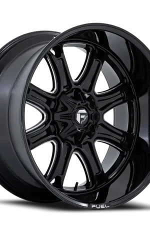 Fuel Darkstar FC853BE 20x10 -18 5x127/5x139.7mm 87.1mm Gloss Black Milled Crafted