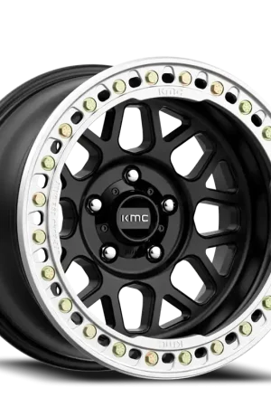 KMC Grenade Crawl Beadlock KM235 SB 20x10 -48 8x165.1mm 125.5mm Satin Black Money Back Guarantee