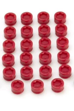 Discount Wheel Mate SR45R Caps Set of 20 - Red