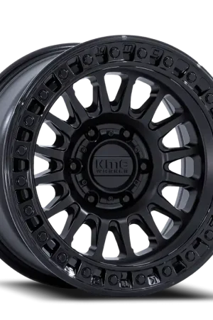 Final Sale KMC IMS KM552 MB 20x9 +0 6x135mm 87.1mm Matte Black Gloss Black Lip