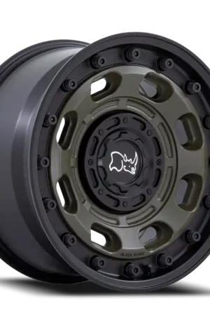 Black Rhino Atlas ODG 17x8 +38 5x114.3/5x120mm 74.1mm Olive Drab Green Black Lip Popular