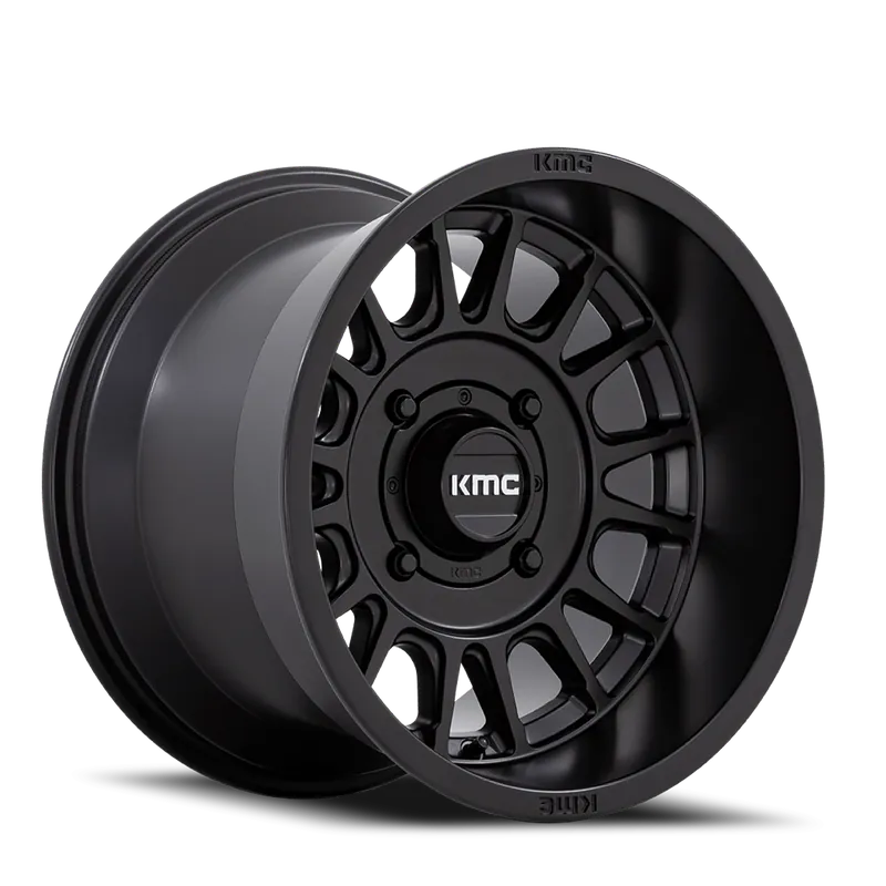 Brand New KMC Impact UTV KS138 SB 15x7 +10 4x156mm 115.1mm Satin Black