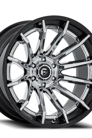 Worldwide Shipping Fuel Burn FC403PB 20x10 -18 5x127mm 71.5mm Chrome Gloss Black Lip