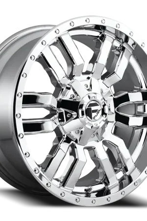 Price Cut Fuel Sledge D631 20x10 -18 8x170mm 125.1mm Chrome Chrome Plated