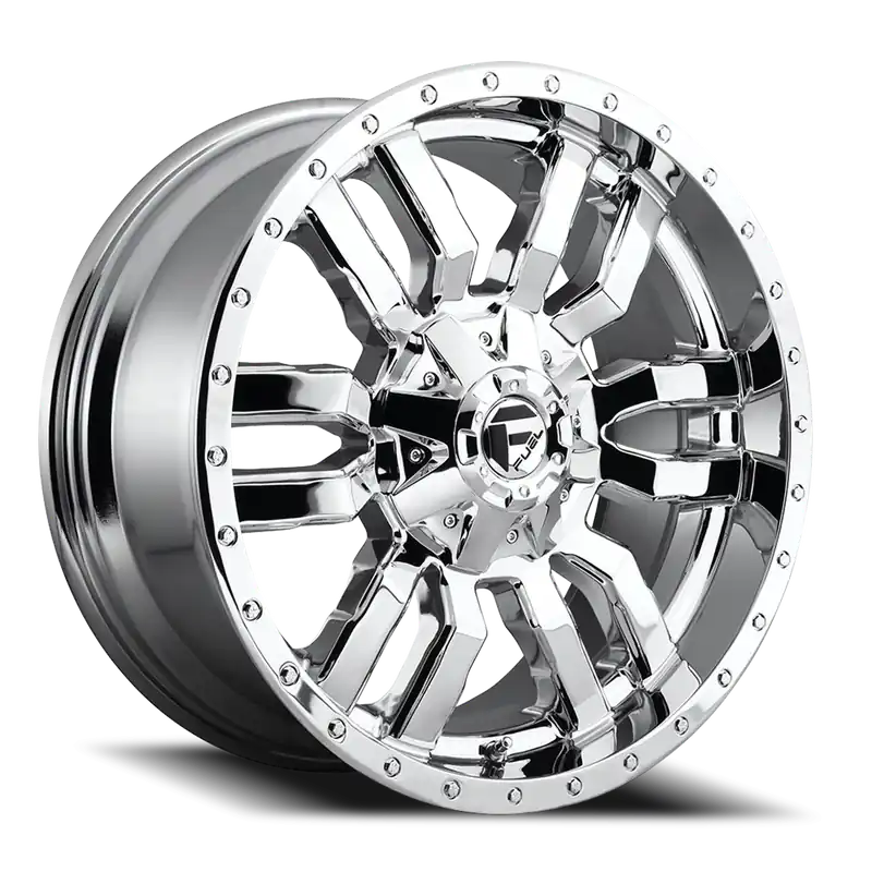 Price Cut Fuel Sledge D631 20x10 -18 8x170mm 125.1mm Chrome Chrome Plated