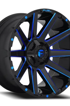 Fuel Contra D644 20x10 -19 6x135/6x139.7mm 106.1mm Gloss Blue Milled Free Delivery
