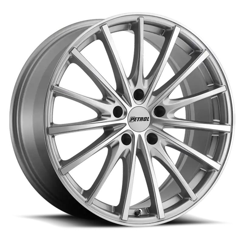 Petrol P3A SL 17x8 +40 5x110mm 72.1mm Silver Machined Cut Face Modern