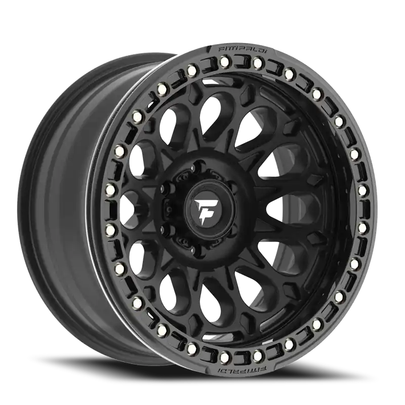 Place Order Fittipaldi Offroad Beadlock Series FB153B 17x9 -15 6x135mm 87.1mm Satin Black Gloss Black Forged Ring
