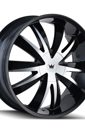 Mega Sale Mazzi Edge 337 Gloss Black Machined 22x8.5 5x110/5x115 35mm 72.56mm