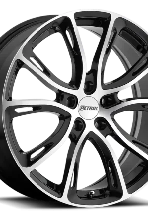 Petrol P5A GBM 19x8 +35 5x100mm 72.1mm Gloss Black Machined Cut Face Time-Limited