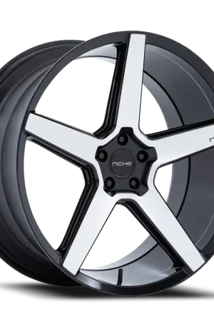 Niche Modena NC283BD 20x10.5 +38 5x120mm 72.56mm Gloss Black Machined Face Buy Direct