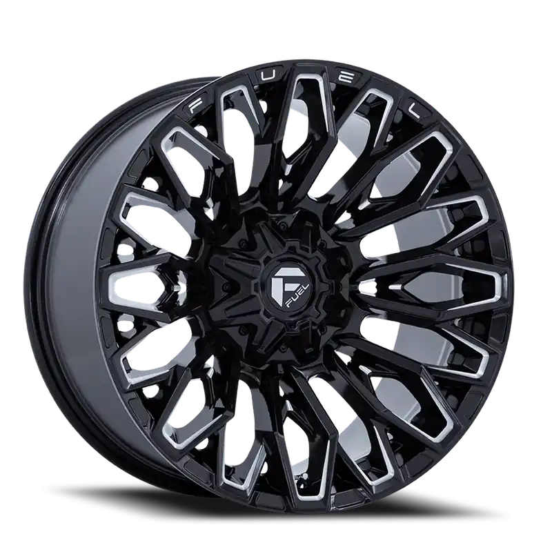 Cheap Fuel Strike FC865 BE 22x10 -18 8x170mm 125.1mm Gloss Black Milled