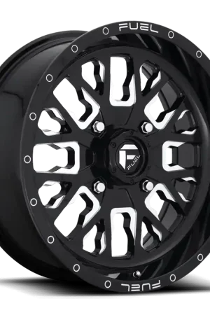 Reduced Price Fuel Stroke UTV D611 20x7 +13 4x136mm 110.2mm Gloss Black Milled