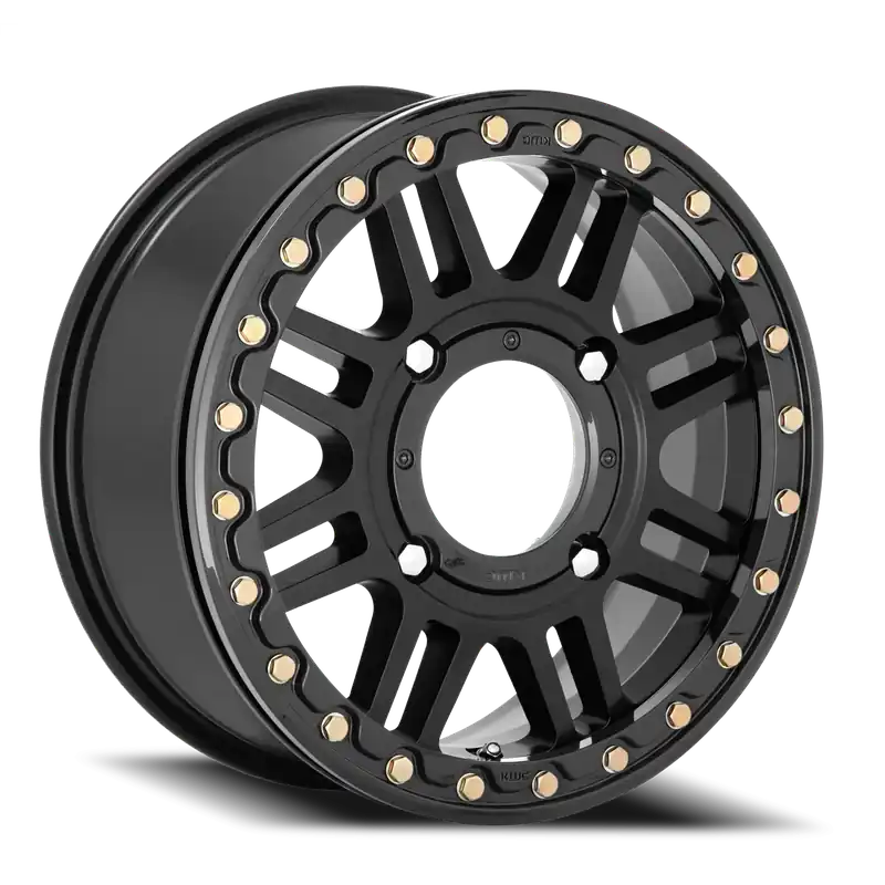 KMC Cage Beadlock UTV KS250 15x10 +0 4x137mm 112.1mm Satin Black Gloss Black Ring Factory Price