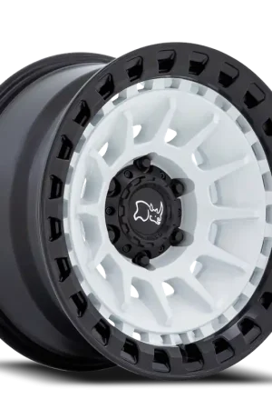 Black Rhino Barrage GW 18x9 +0 5x127mm 71.5mm Gloss White Matte Black Next Day Delivery