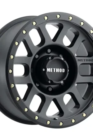 Bargain Method MR309 Grid 18x9 0mm Offset 8x180 130.81mm CB Matte Black Wheel