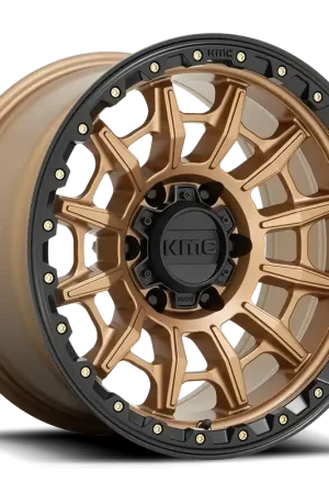 KMC Carnage KM547 BRZ 17x9 +0 6x139.7mm 106.1mm Matte Bronze Black Lip Weekend Sale