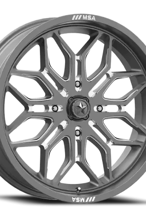 MSA Sniper M47 G-M 24x7 +10 4x156mm 115.1mm Gunmetal Milled Trending