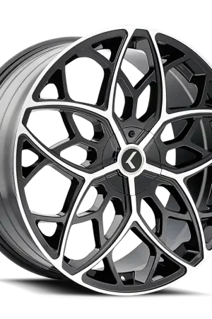 Same Day Shipping Kraze Ricochet KR184 Black Machined 22x8.5 5x112/5x114.3 38mm 72.62mm