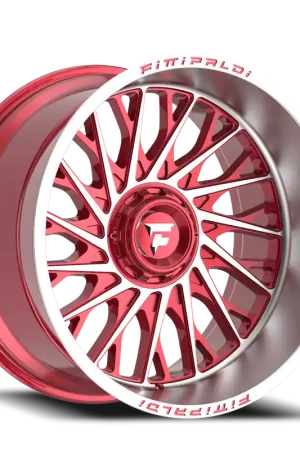 Fittipaldi Offroad Alpha Series FA08 MR 22x12 -44 5x139.7/5x150mm 110.2mm Gloss Red Machined Luxury