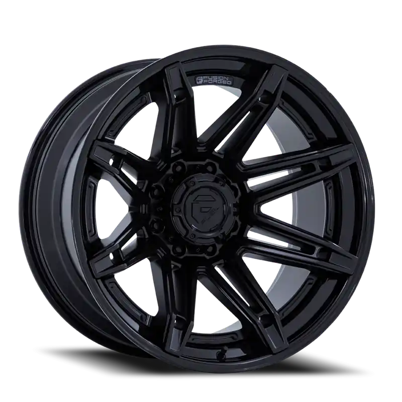 Mega Sale Fuel Brawl FC401MX 22x12 -44 8x170mm 125.1mm Matte Black Gloss Black Lip